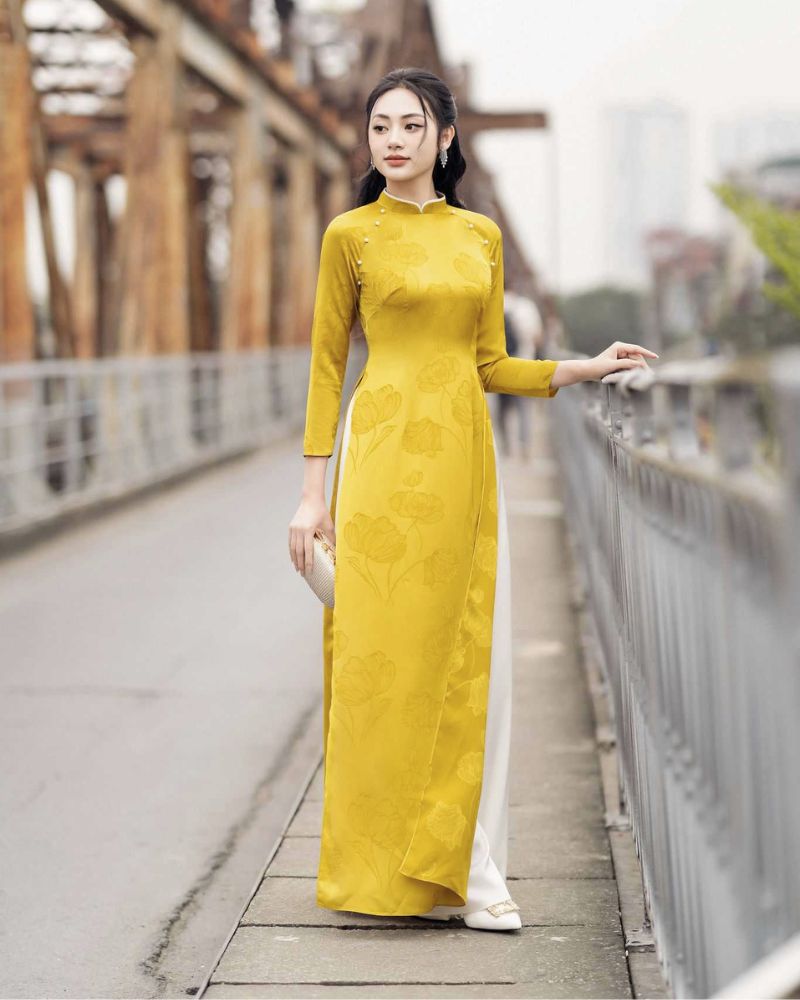 Cach Ch n Ao Dai Phu H p V i Dang Ng i