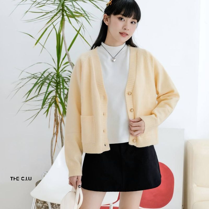 áo len cardigan