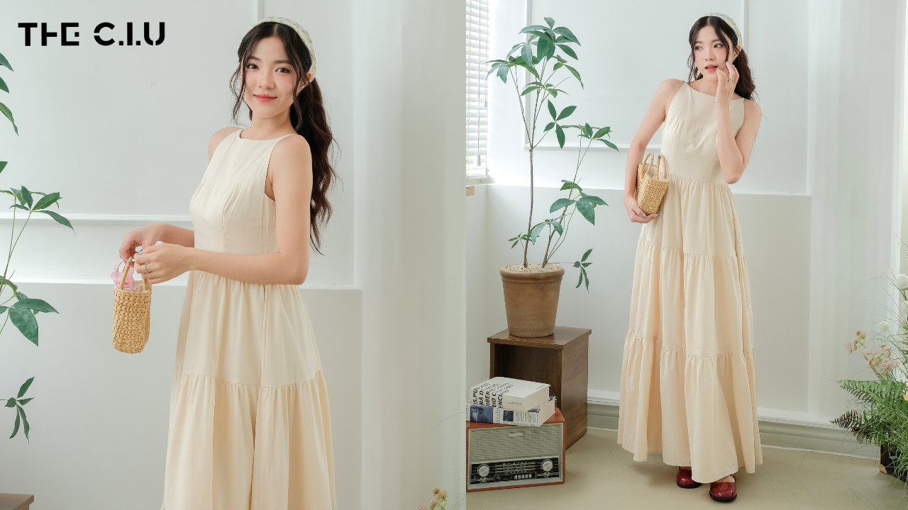 Dáng người quả lê nên chọn lựa những trang phục che đi khuyết điểm phần hông và chân có chút "thô" của mình