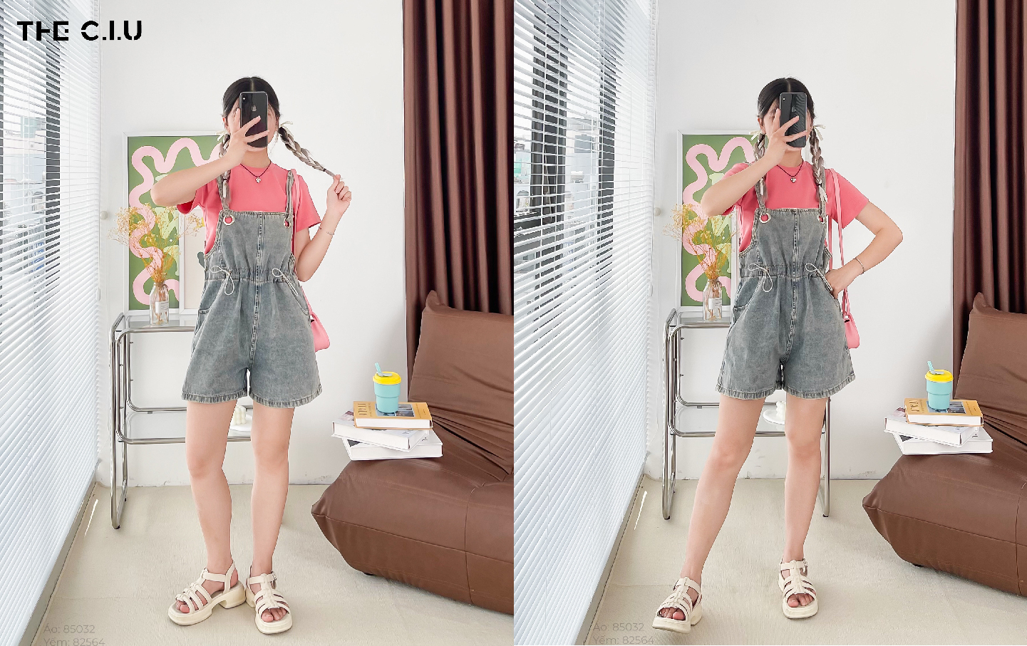 Áo thun và quần yếm là set đồ hoàn hảo mang đến dáng vẻ ngọt ngào nữ tính