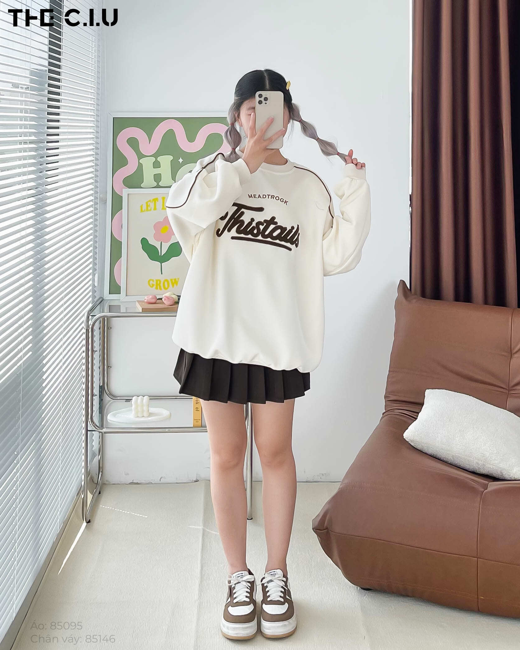 Áo thun tay dài sweater là một item dễ mặc