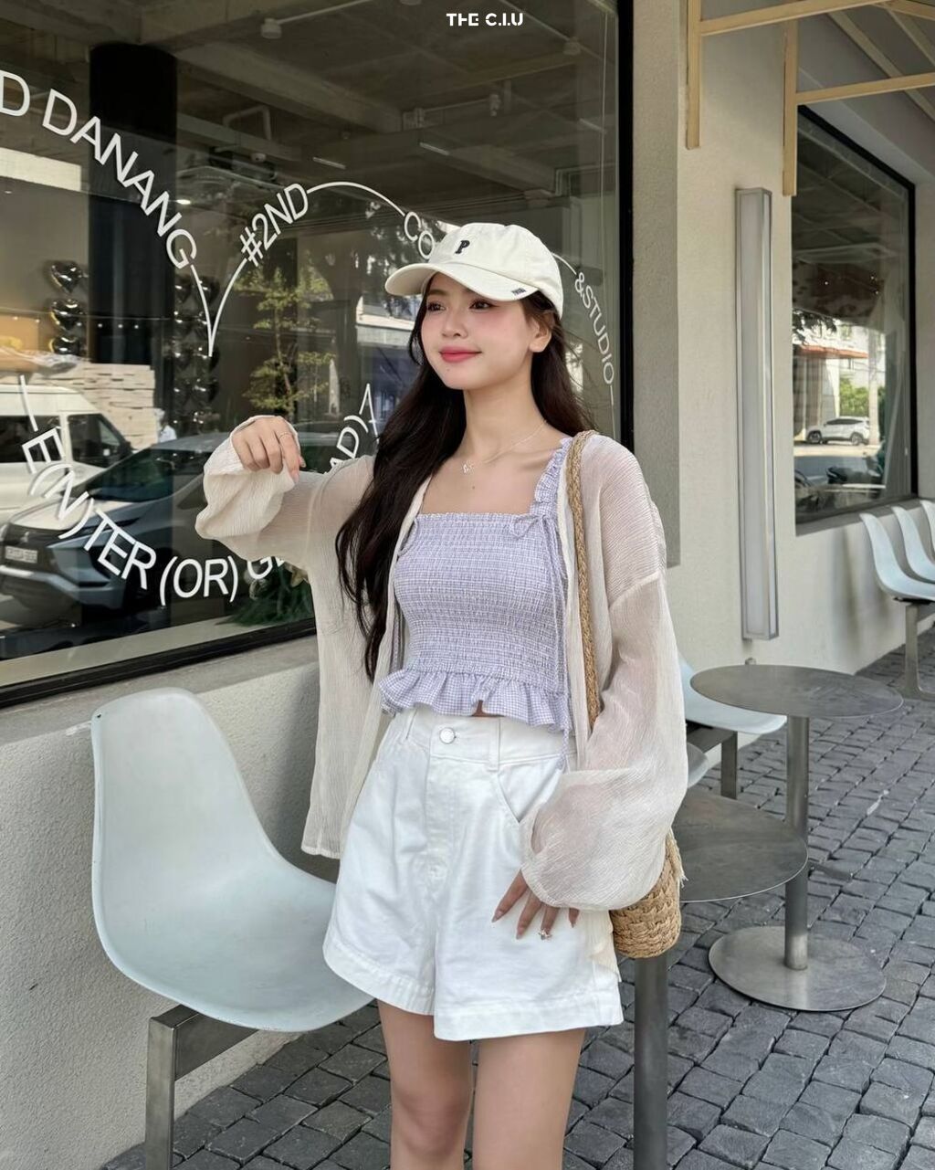 Áo thun nữ 3 lỗ phối quần đùi form A.