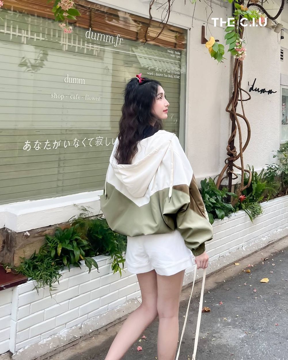 Áo khoác gió phối màu