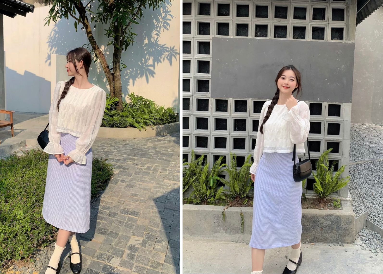 Review Chân Váy Midi Trơn Đơn Giản THE C.I.U – Mine Long Skirt