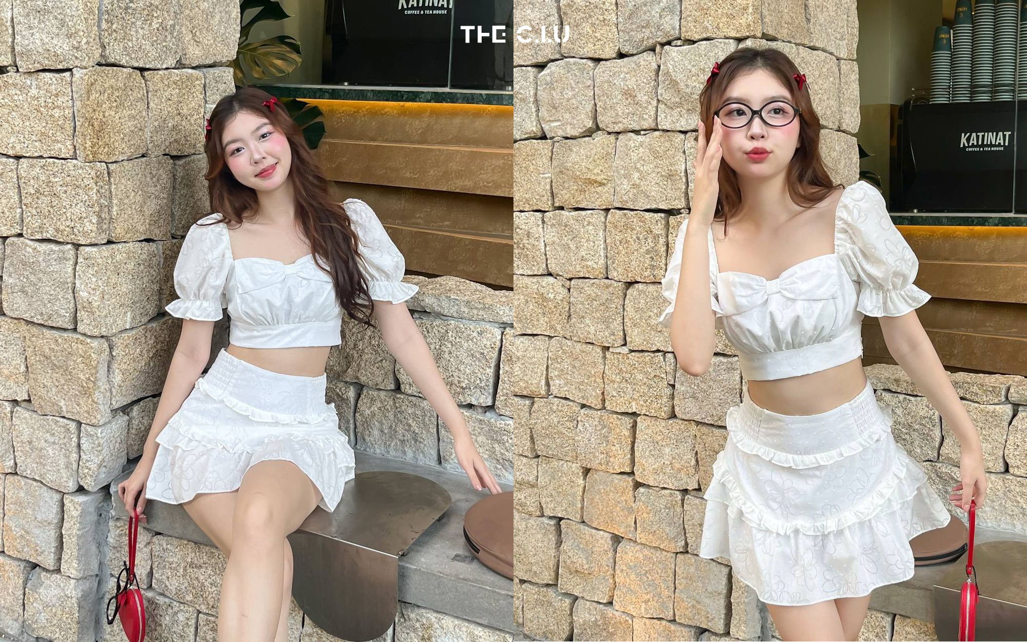 Chân váy tầng ngắn với thiết kế nhiều lớp xếp tầng tạo nên hiệu ứng thị giác vô cùng bắt mắt