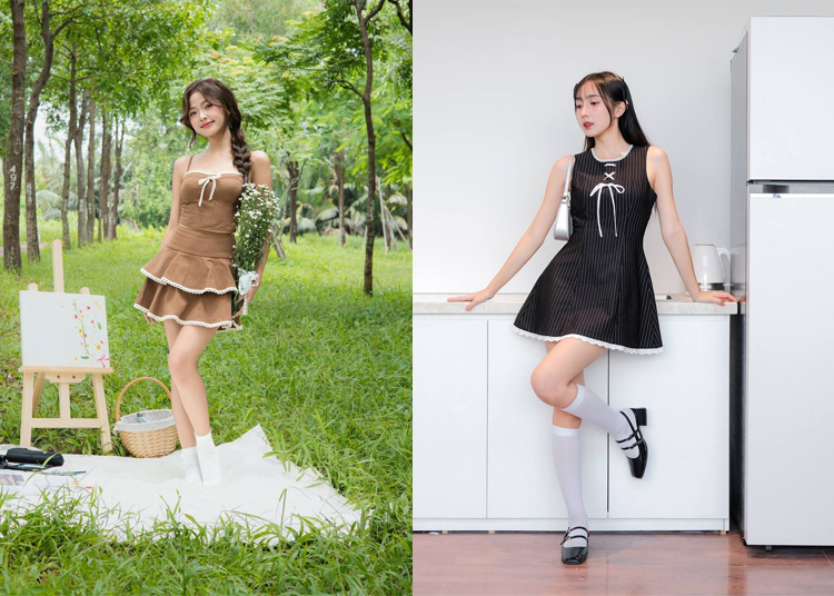 Set Váy Dạ Ngắn Trẻ Trung Cho Nàng Thỏa Sức Biến Hóa