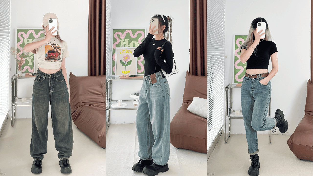 Cách Chọn Quần Baggy Jean Nữ Chuẩn Form, Tôn Dáng