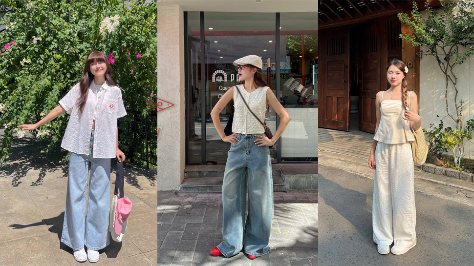Phối Đồ Với Quần Jean Ống Rộng Cho Người Mập