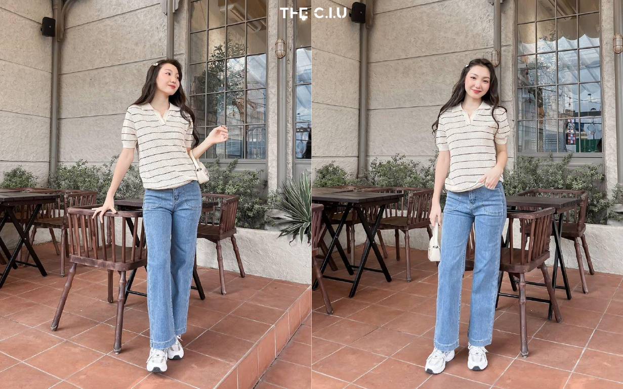 Cách phối đồ đơn giản với áo polo và quần jean mang đến vẻ ngoài trẻ trung, năng động