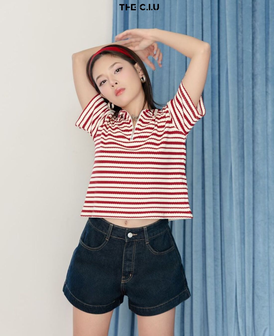 quần short kaki nữ caro